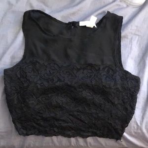 Black crop top